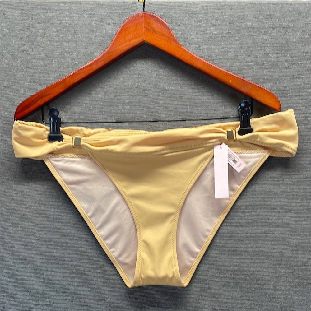 Victoria's Secret Yellow Ruched Bikini